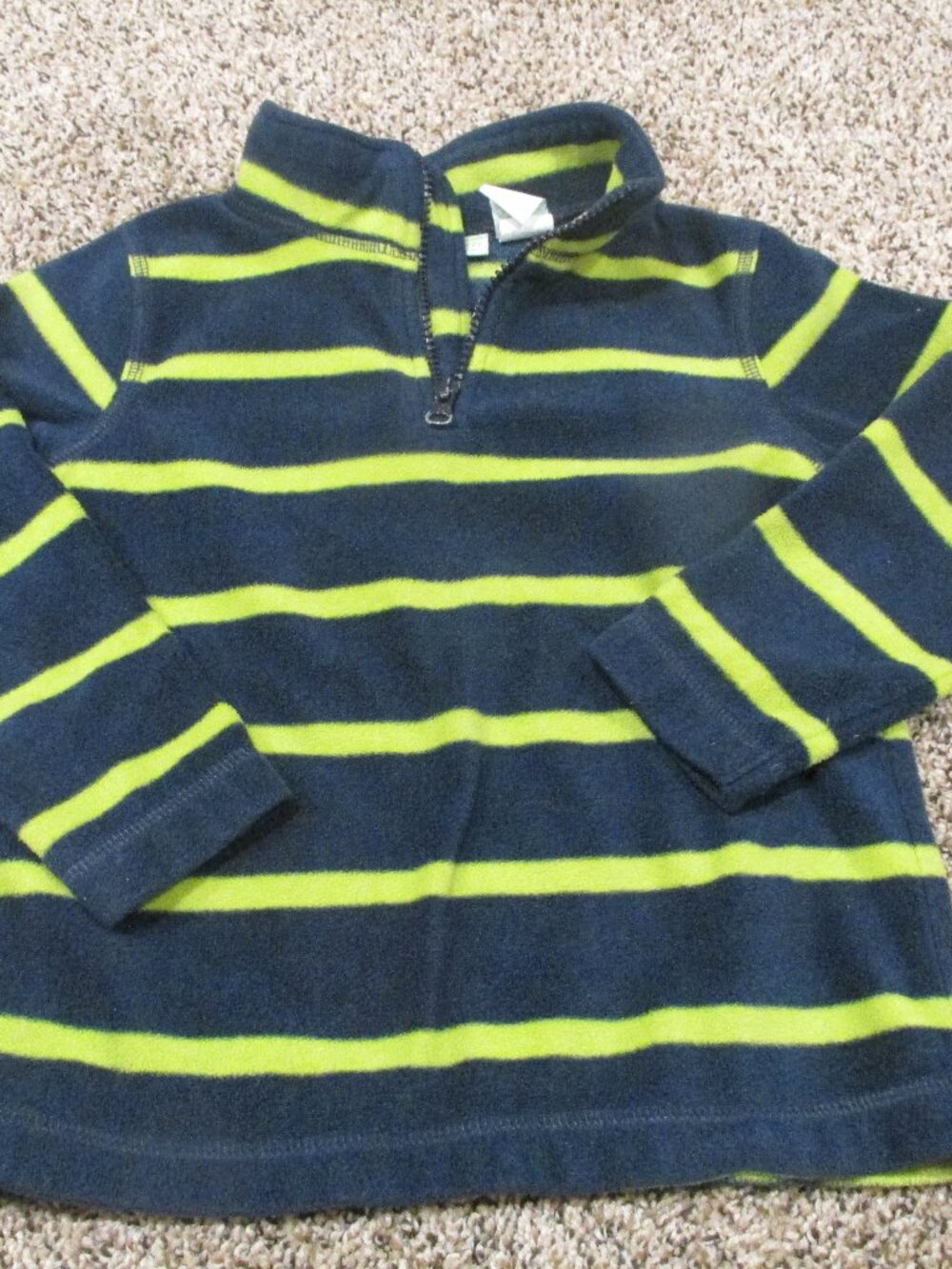 Peanut & Ollie 1/4 Zip Fleece Pullover Jacket‎ Boys 5T Blue Long Sleeve Collared